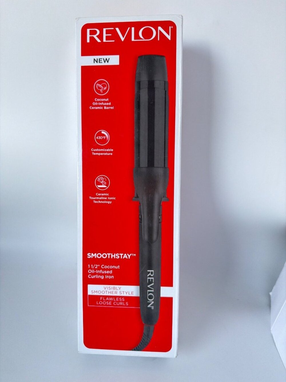 Revlon Smoothstay 1.5" Coconut Oil Infused Curling Iron RVIR1191